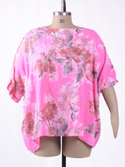 Floral Oversized Tunic - 10077FN