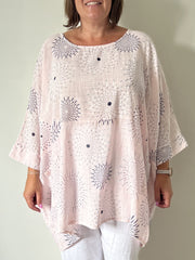 Oversized Splash Cotton Tunic - 10077 SPLASH