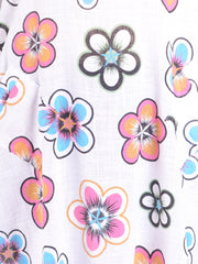Lightweight Cotton Flower Print Tunic - 10162