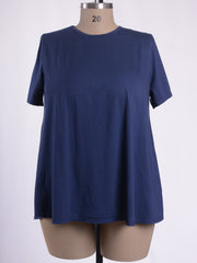 Basic Cotton Swing T Shirt - Round Neck 10516