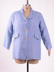Collared Linen Jacket - 11372