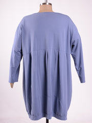 Lagenlook Cotton Jersey Balloon Dress - 11796