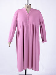 Cotton Dress with Pockets - 12573