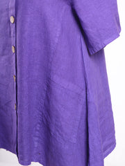 Linen Button and Pocket Tunic - 12801