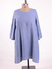 Linen A Line Dress - 12813