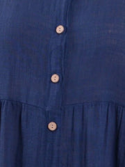 Lightweight Cotton Button Through Tunic Dress - 13150