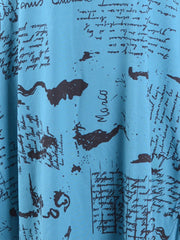 Srcipted Parachute Dress With Pockets  - 9215 Script