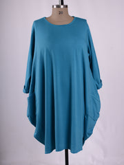 Parachute Dress With Pockets Cotton - 9215