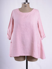 Heavy Linen Quirky Tunic - 9415