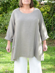 Heavy Linen Quirky Tunic - 9415