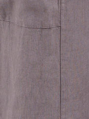 Plus Size Heavy Linen Deep Pocket Trousers - 9461