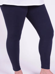 Leggings  - Plain Navy Blue - L61