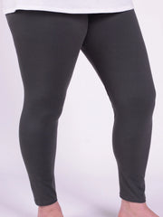 Leggings  - Plain Charcoal Grey - L62