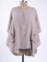 Pocket Detail Tunic Top - 9266