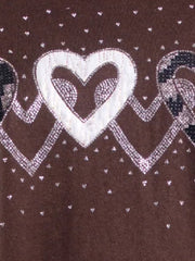 Soft Knit Sparkle Hearts Tunic - 59011