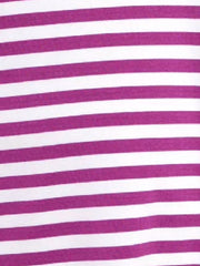 Striped V Neck Top - 11894