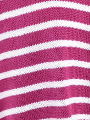 Oversized Stripe V Jumper - V20