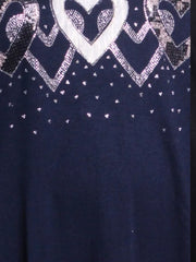 Soft Knit Sparkle Hearts Tunic - 59011