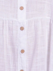 Lightweight Cotton Button Through Tunic Dress - 13150