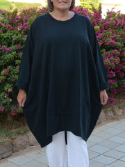 Oversized Cocoon Tunic - 10517