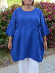 Heavy Linen Quirky Tunic - 9479